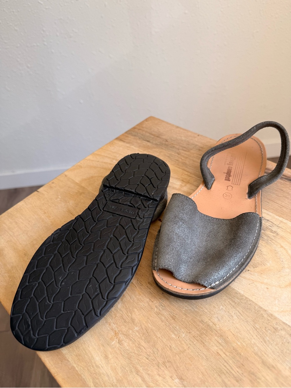Jeffery Campbell Avarca Menorca metallic suede sandal slip on shoes w 39 8.5 - Picture 2 of 7